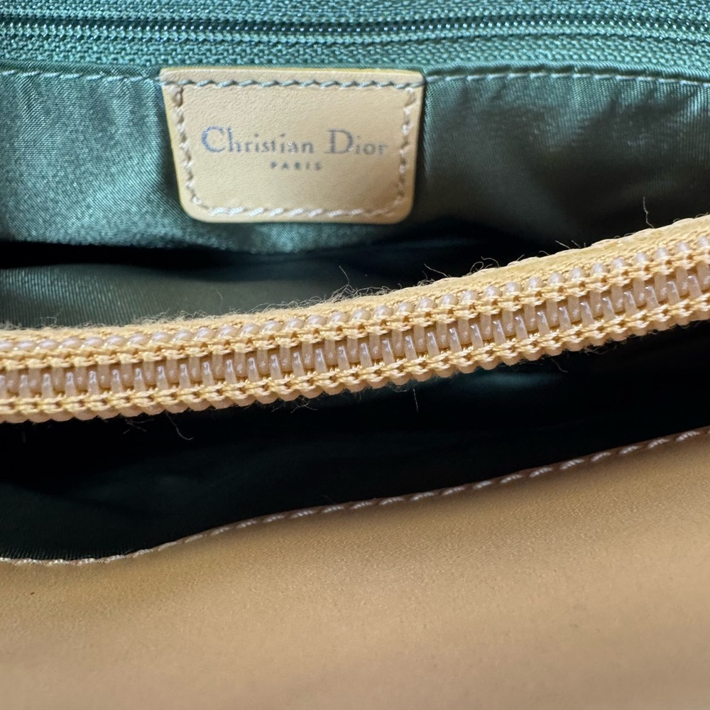 Dior Beige and Green Canvas Bag - Picture 11 of 13